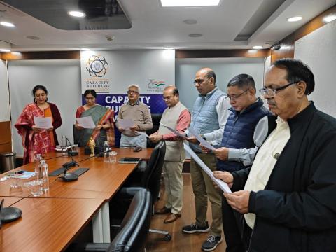 Taking the Pledge by Reading the Preamble of the Constitution of India. - Image 2