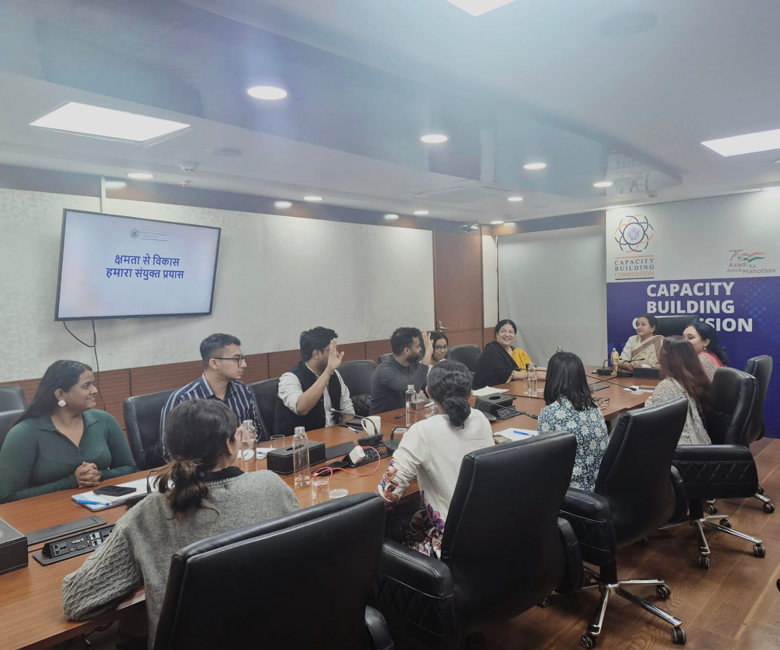 Ms. S. Radha Chauhan, Chairperson, Capacity Building Commission (CBC), interacted with the Karmyogi Sarthis, outlining the key priorities and expectations for the forthcoming state-level capacity-building engagements under Mission Karmyogi - Image 2