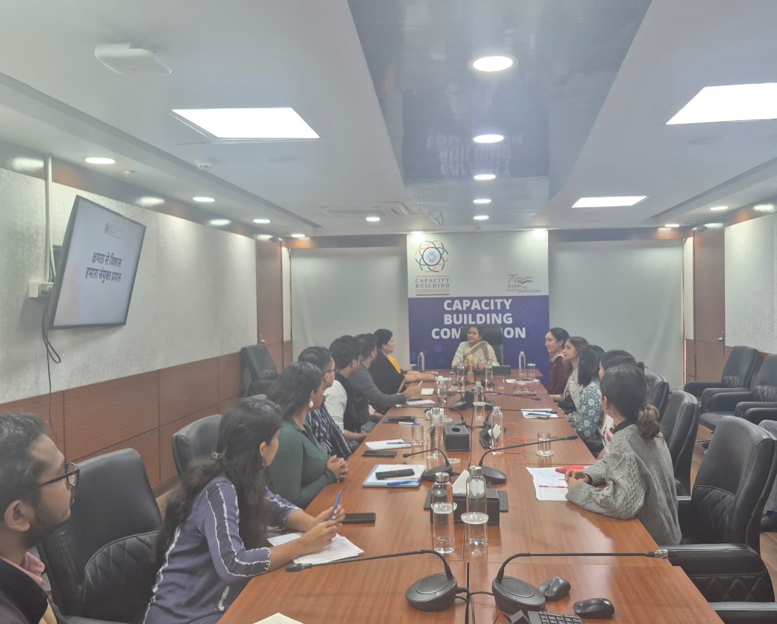 Ms. S. Radha Chauhan, Chairperson, Capacity Building Commission (CBC), interacted with the Karmyogi Sarthis, outlining the key priorities and expectations for the forthcoming state-level capacity-building engagements under Mission Karmyogi - Image 3