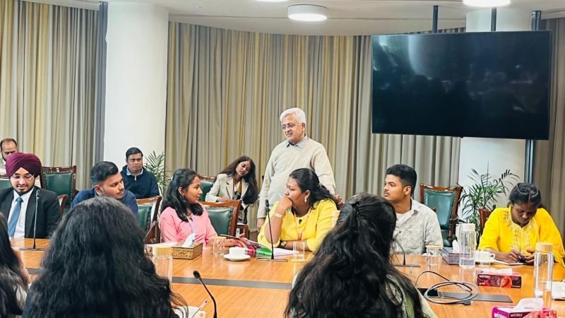Dr. R. Balasubramaniam, Member-HR, CBC facilitated a Yuva Dialogue between the Hon’ble Finance Minister, Smt. Nirmala Sitharaman, and a diverse group of students - Image 3