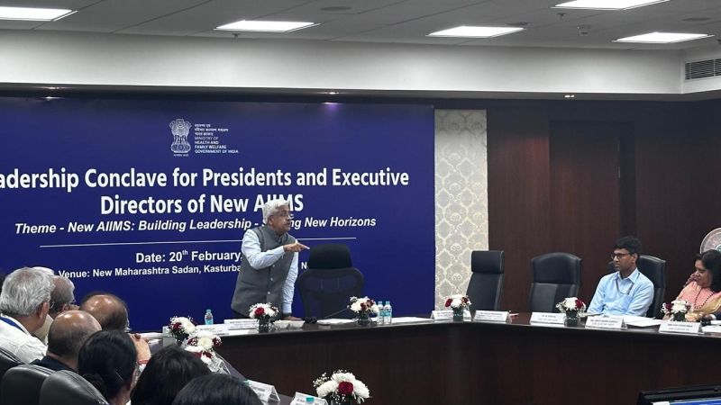 Dr. R. Balasubramaniam, Member–HR, Capacity Building Commission, delivered a session for Presidents and Executive Directors of New AIIMS on the theme, “Exercising Leadership for Strengthening Public Health Institutions" - Image 4